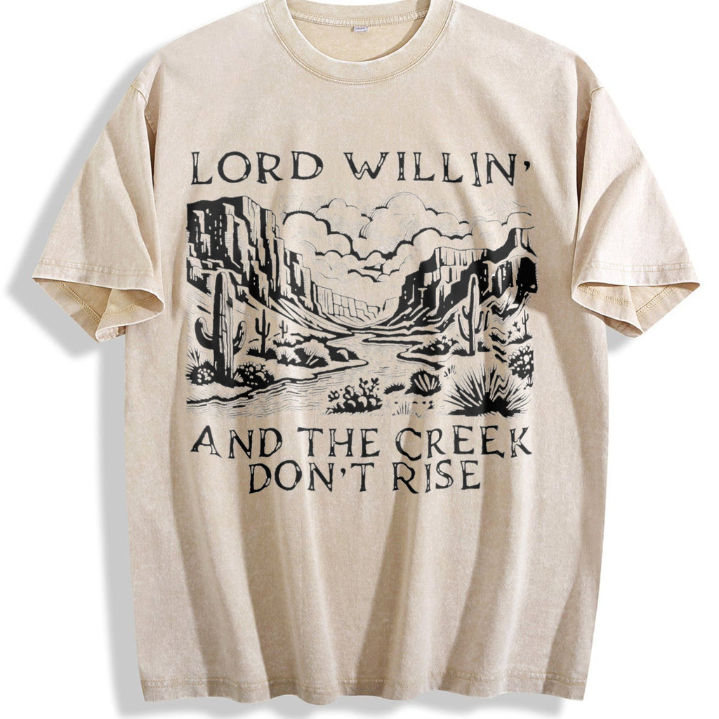 Lord Willin and the Creek Don't Rise Vintage Washed T-Shirt product image 1