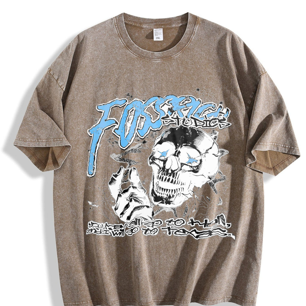 Skull Vintage Washed T-Shirt product image 3