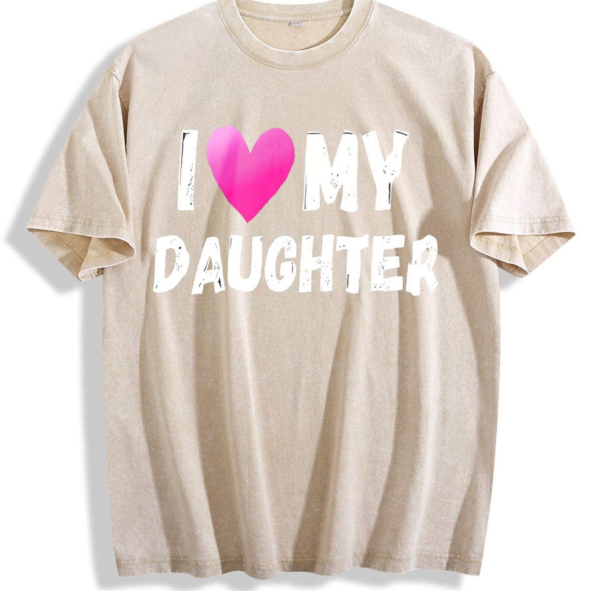 I Love My Daughter Vintage Washed T-Shirt product image 1