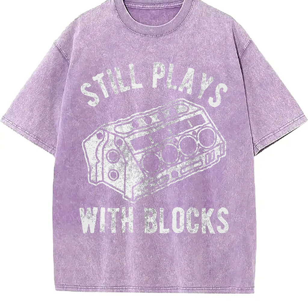 Still Plays With Blocks Funny Car Mechanic Racing Vintage product image 6