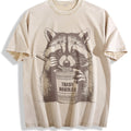 Funny Raccoon Eating Noodle 90s Vintage Washed T-Shirt product image 1