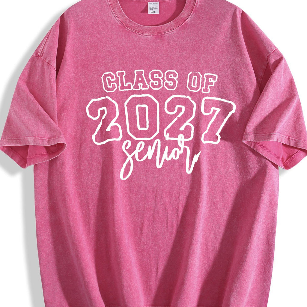 Class of 2027 Senior Vintage Washed T-Shirt product image 7