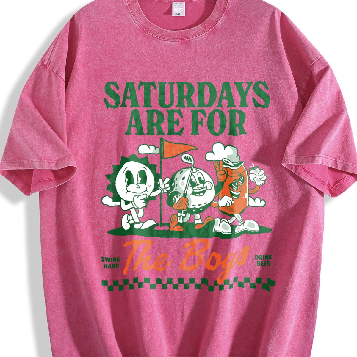 Saturdays With The Boys Golf - Vintage Washed T-Shirt product image 7