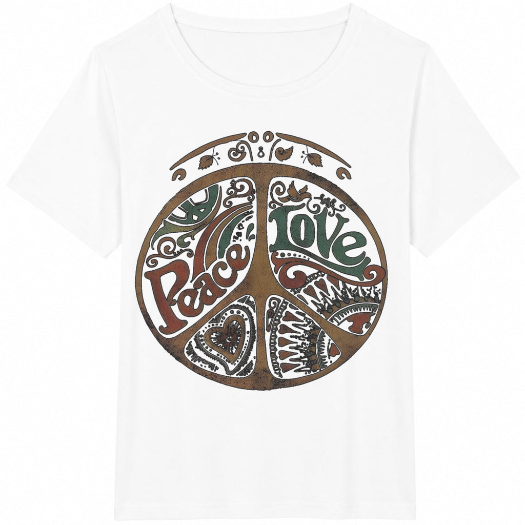 Peace Symbol Cotton T-Shirt product image 2