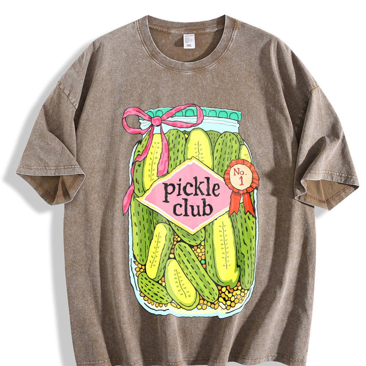 Pickle Club Funny Lover Foodie Vintage Washed T-Shirt product image 3