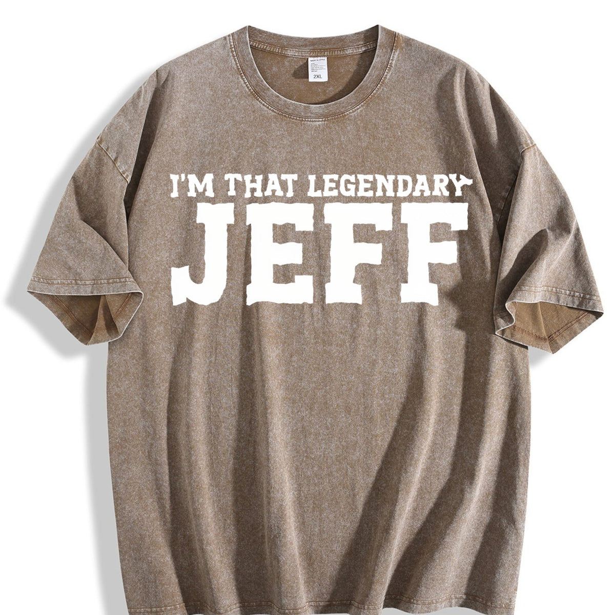 Jeff Personal Name First Funny Vintage Washed T-Shirt product image 3