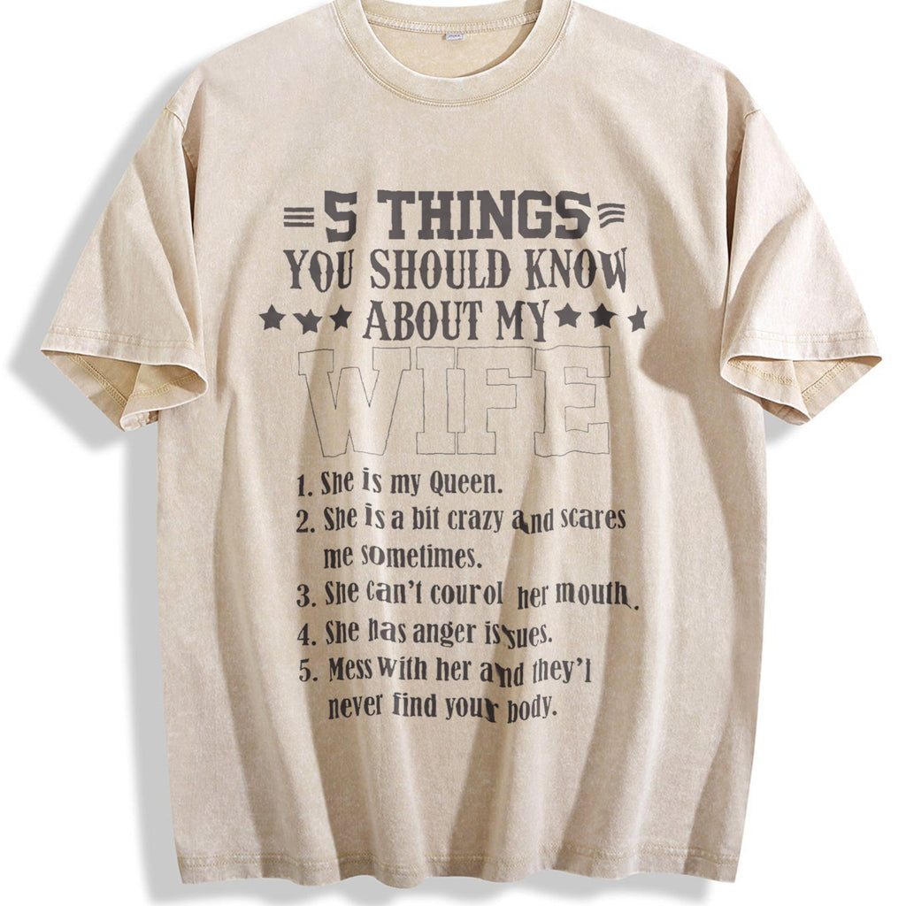 Funny Husband Vintage Washed T-Shirt product image 1
