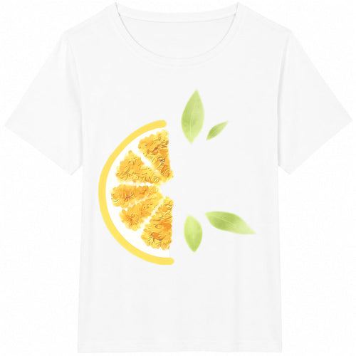 1-piece--watercolor Lemon Slice Cotton T-Shirt product image 2