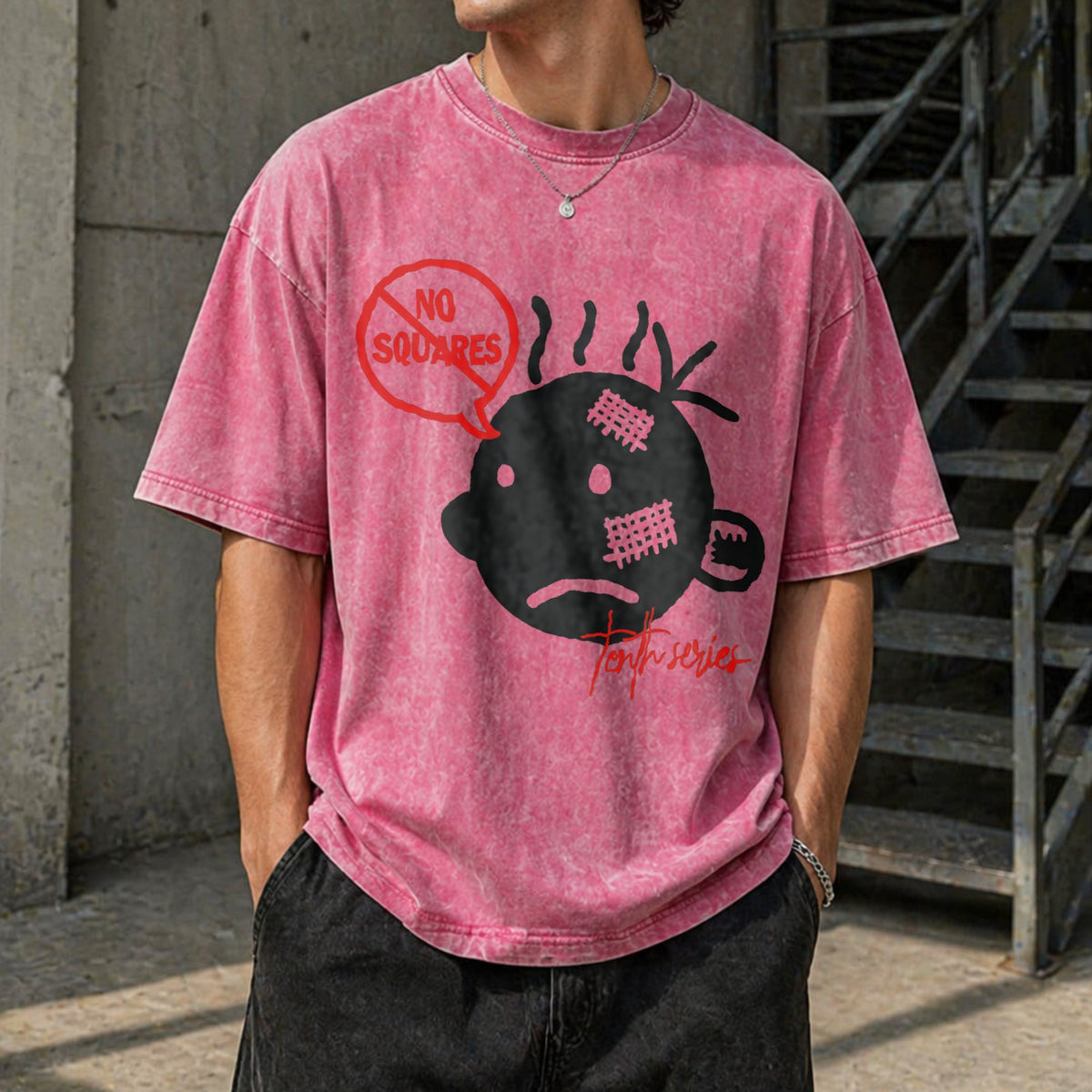 No Squares Vintage Washed T-Shirt product image 14