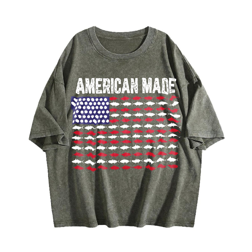 Patriotic Tank Vintage Washed T-Shirt product image 4
