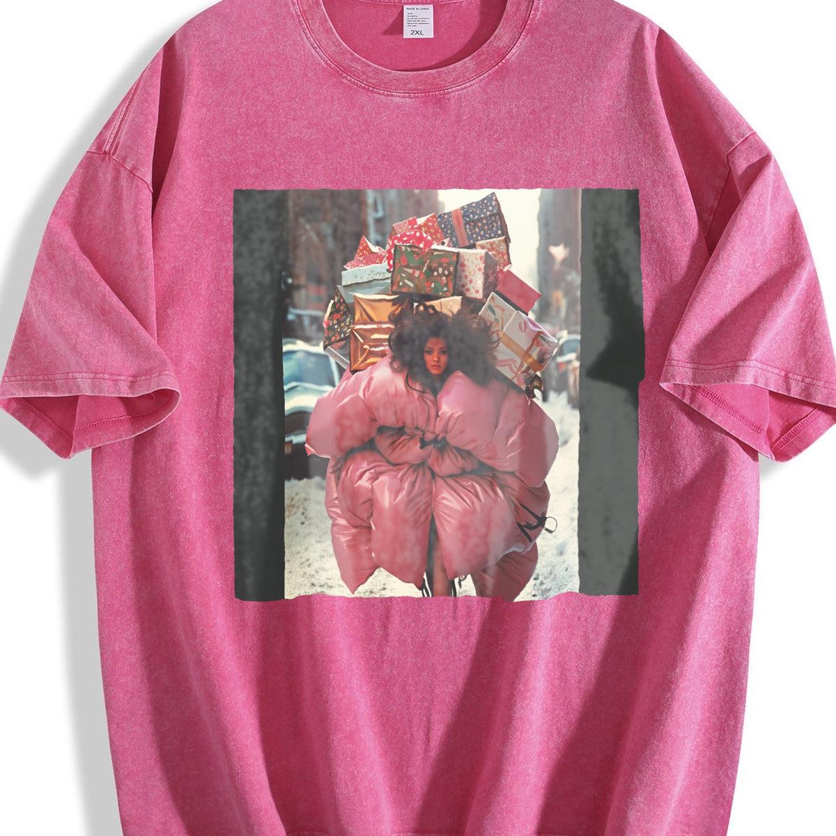 Doll with a Stack of Gifts Vintage Washed T-Shirt product image 7