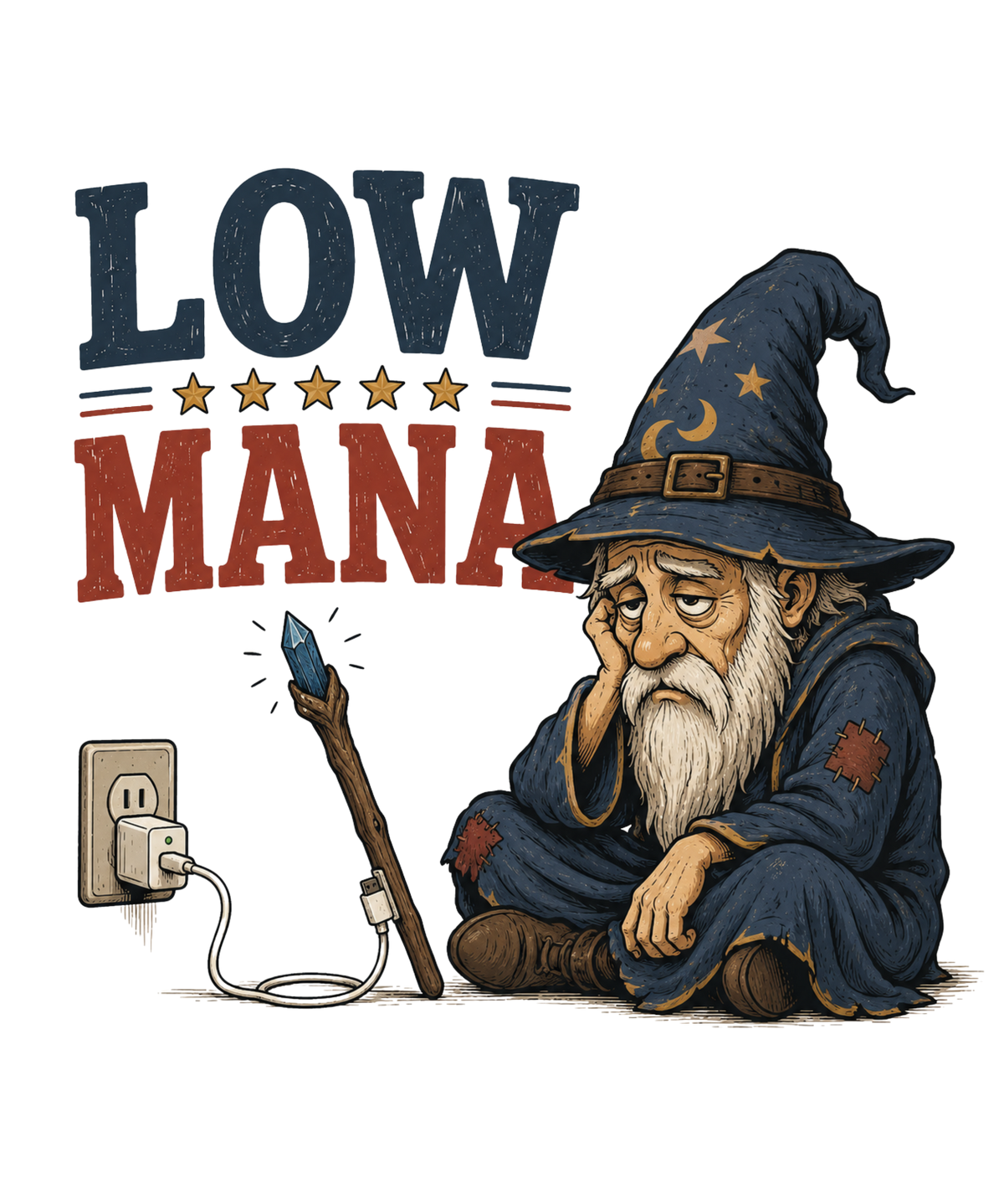 Low Mana Tired Wizard Needs Recharge