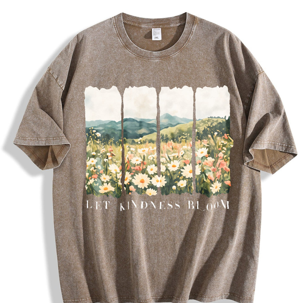Let Kindness Bloom Vintage Washed T-Shirt product image 3