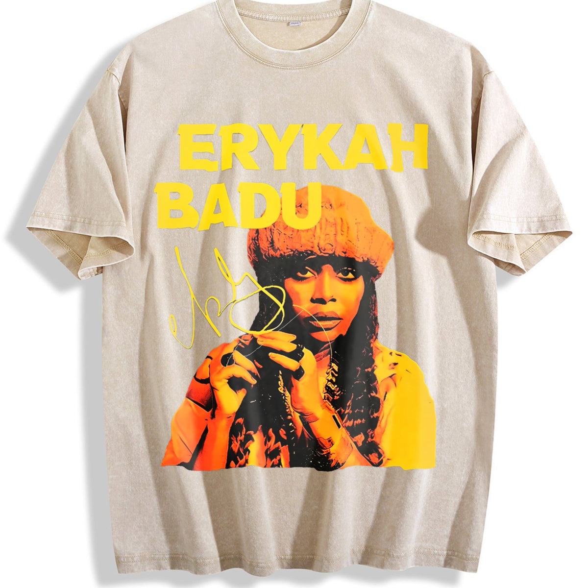 Erykah Badu Portrait Vintage Washed T-Shirt product image 1
