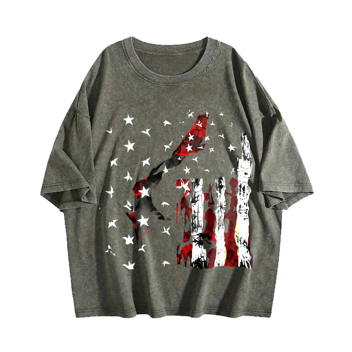 American Flag Vintage Washed T-Shirt product image 4