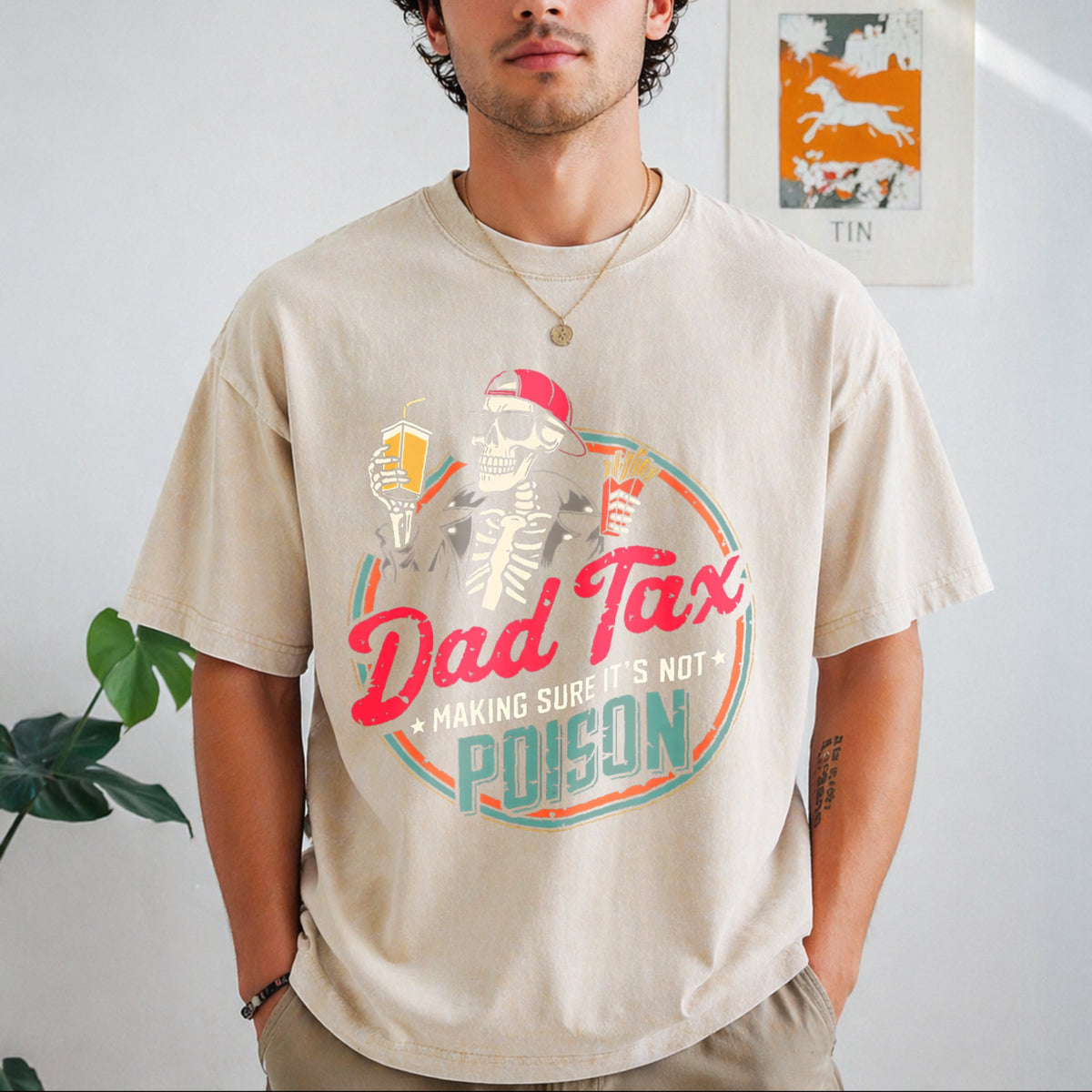 Dad Tax Vintage Washed T-Shirt product image 1