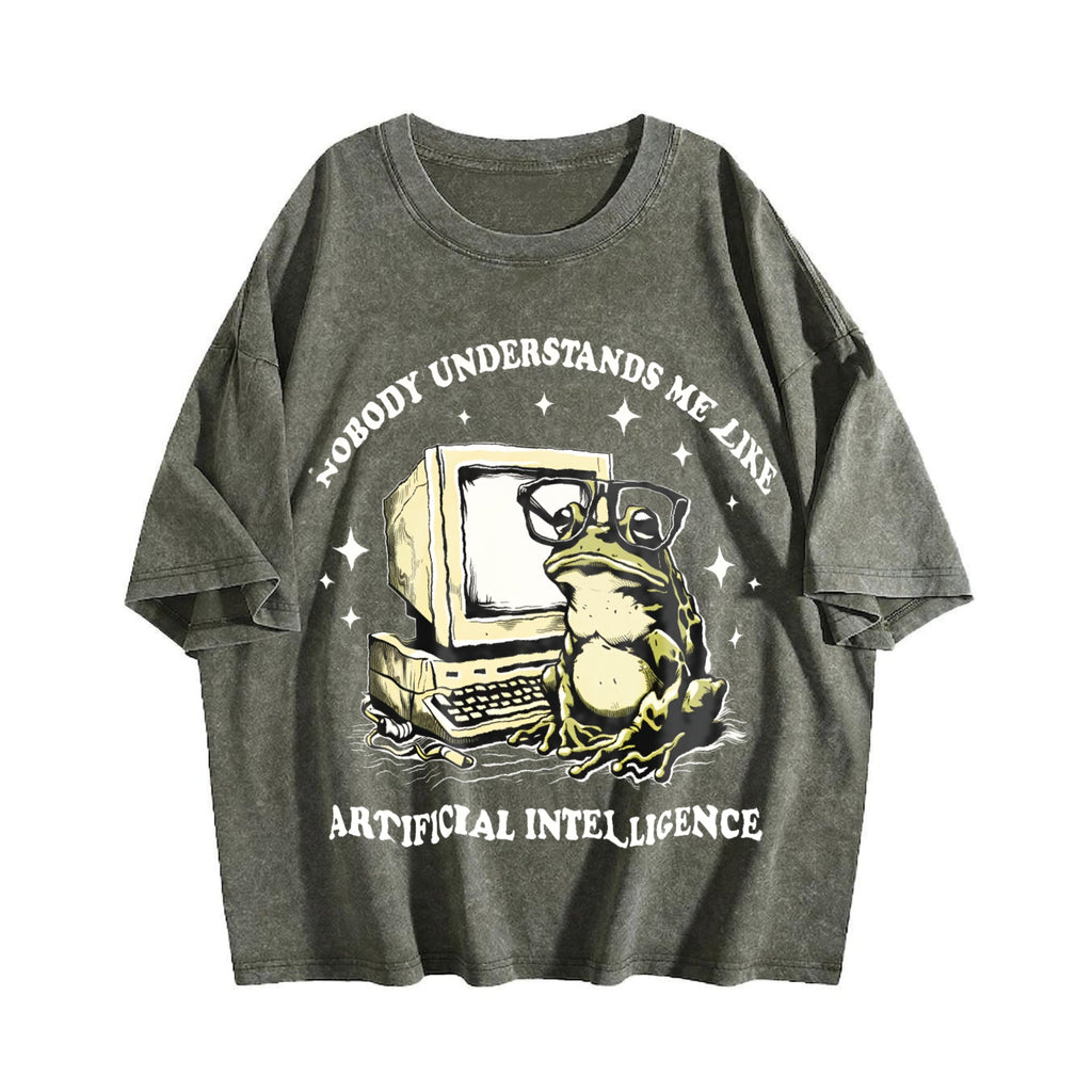 Funny Popular Ai Vintage Washed T-Shirt product image 4
