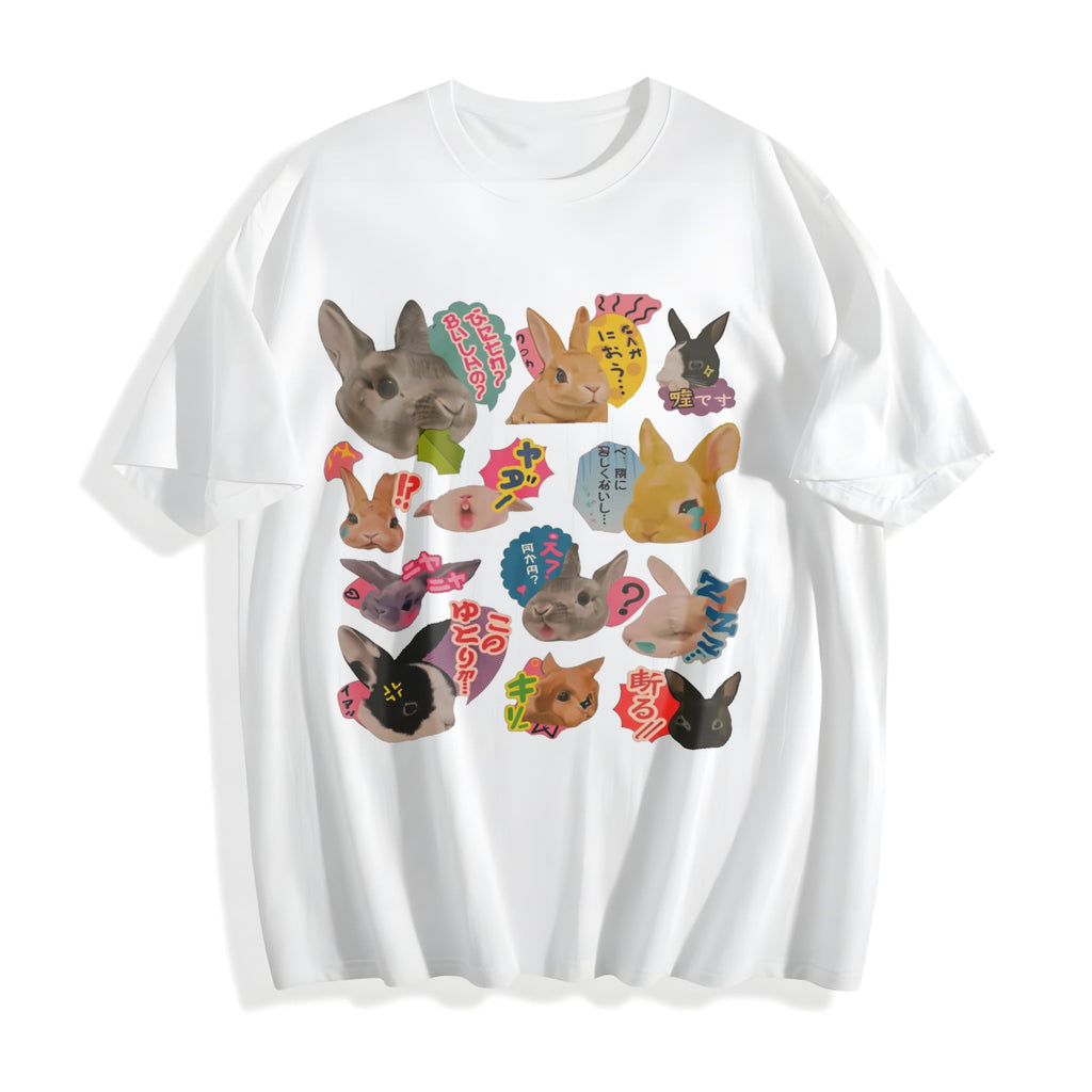 Y2K Bunny 90s Harajuku Cotton T-Shirt product image 2