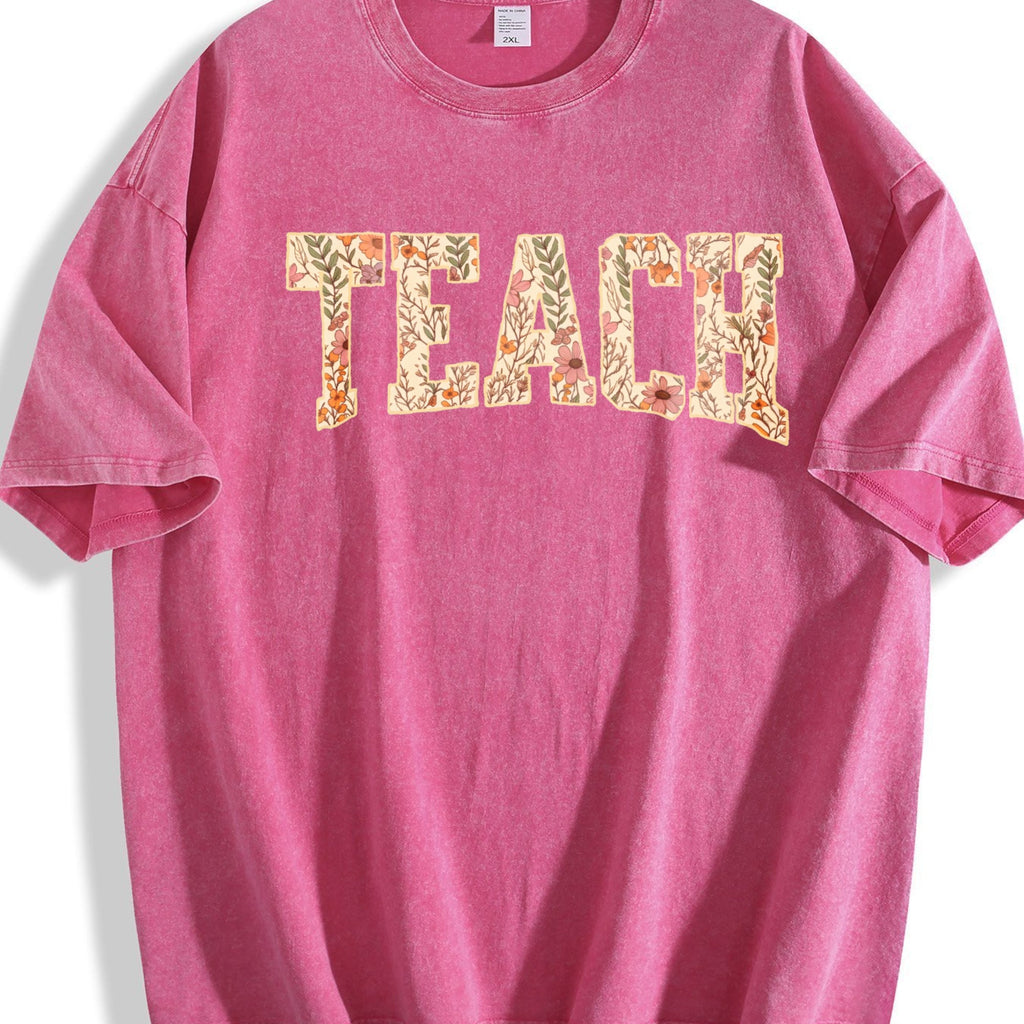 Spring Teacher Vintage Washed T-Shirt product image 7