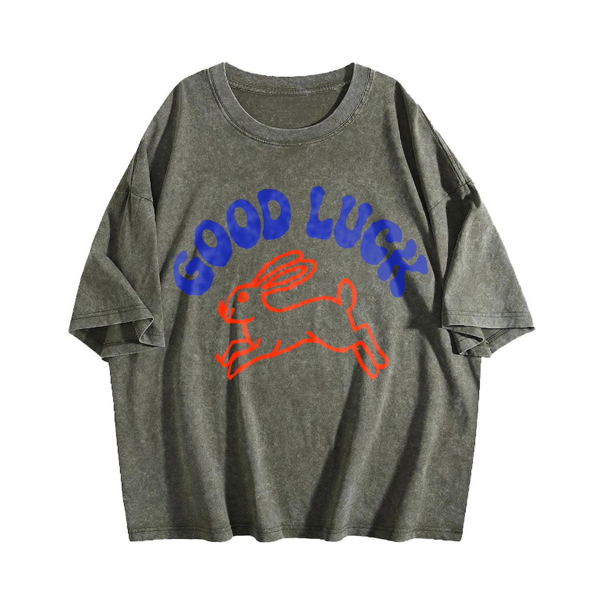 Good Luck Rabbit Vintage Washed T-Shirt product image 4