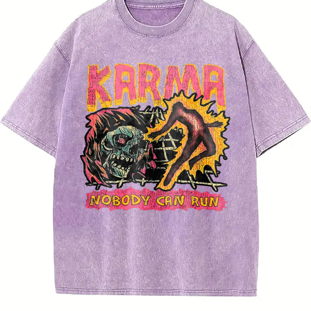 Dark Punk Peripheral High Size Summer Vintage Washed T-Shirt product image 6