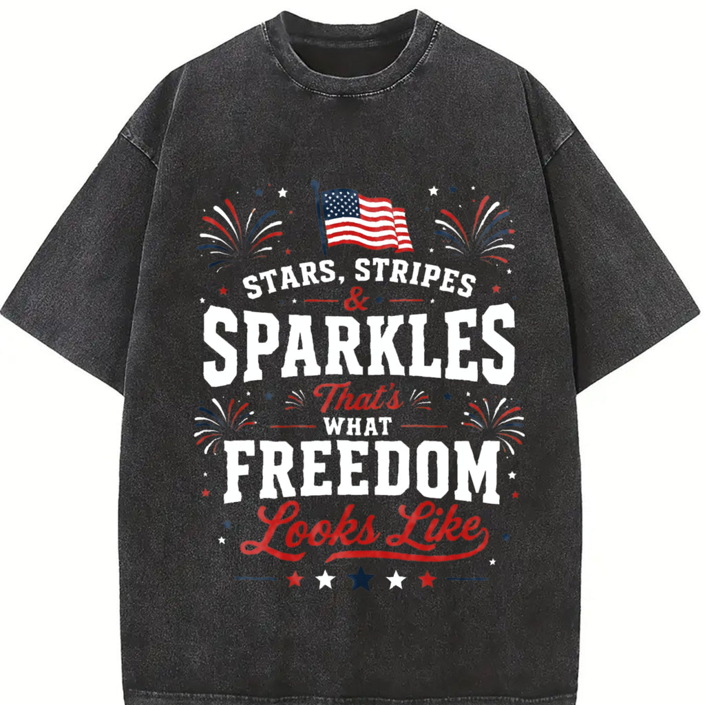 4th Of July - Stars Stripes Sparkles Freedom USA Vintage product image 2