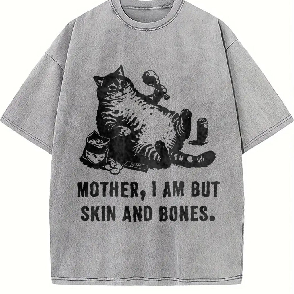 Sarcastic Cat Vintage Washed T-Shirt product image 5