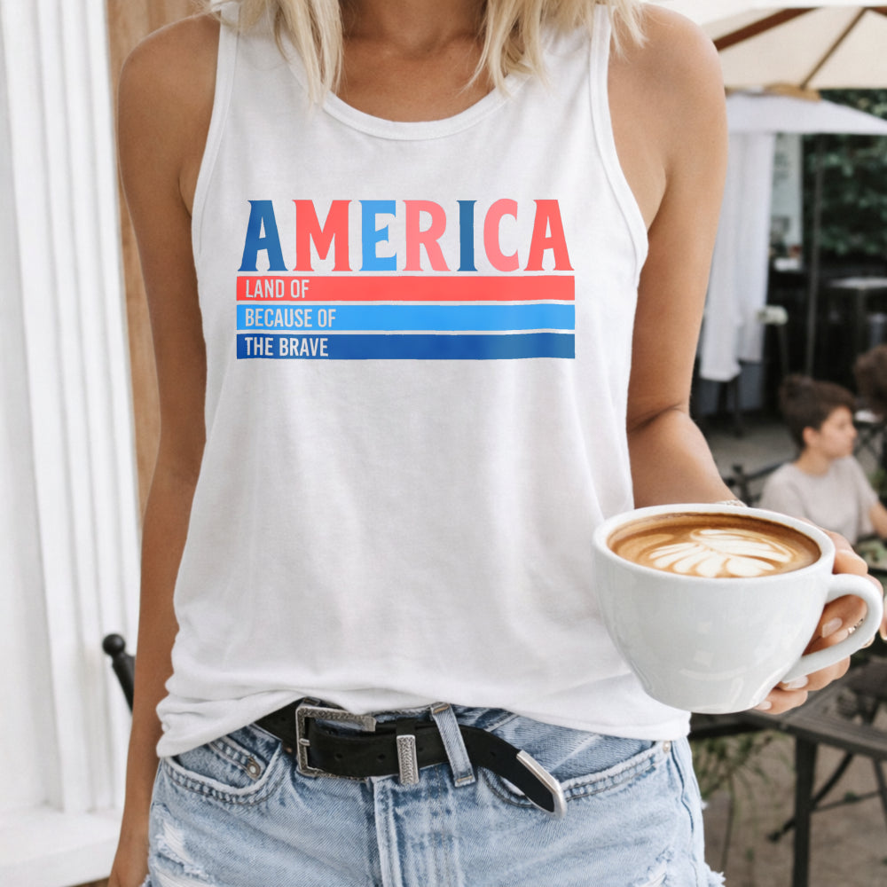 America Land Of Free Women's Tank Top