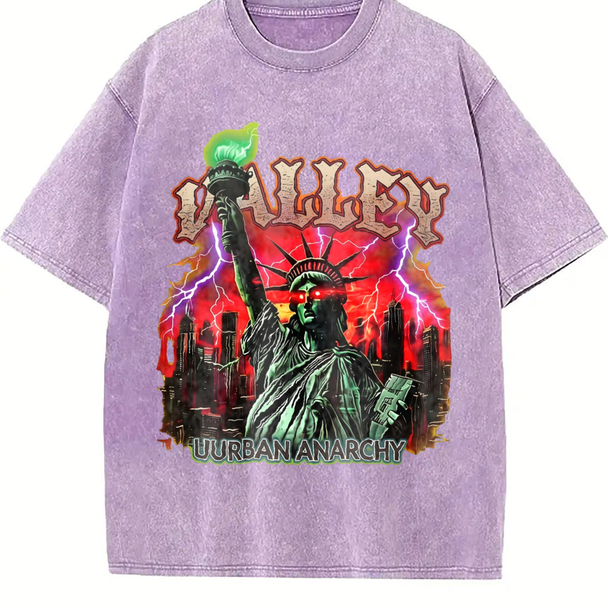 Statue Of Liberty Anarchy Tank Vintage Washed T-Shirt product image 6