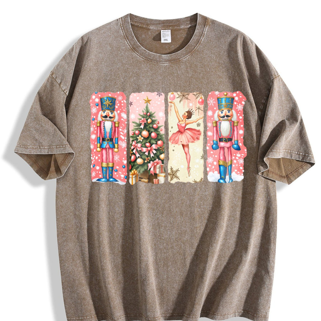 Nutcracker Christmas Vintage Washed T-Shirt product image 3
