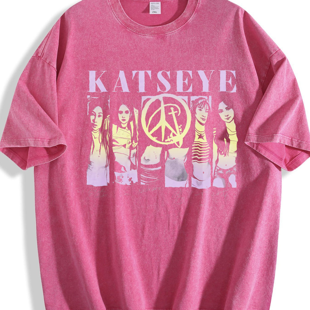 Katseye 2 Sided Vintage Washed T-Shirt product image 7