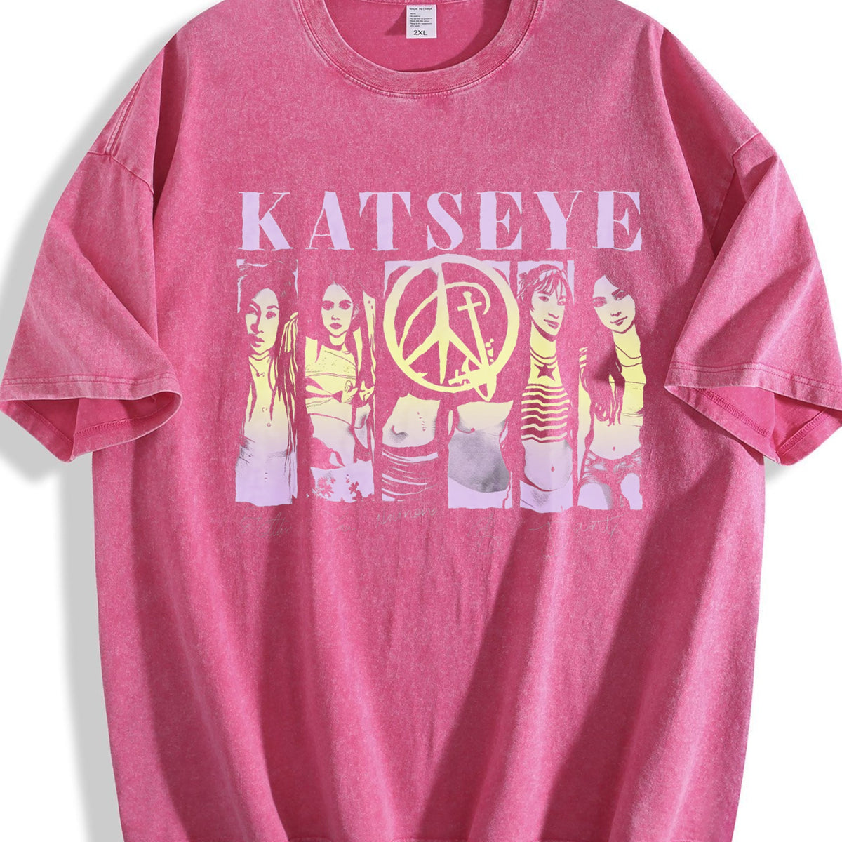 Katseye 2 Sided Vintage Washed T-Shirt product image 7