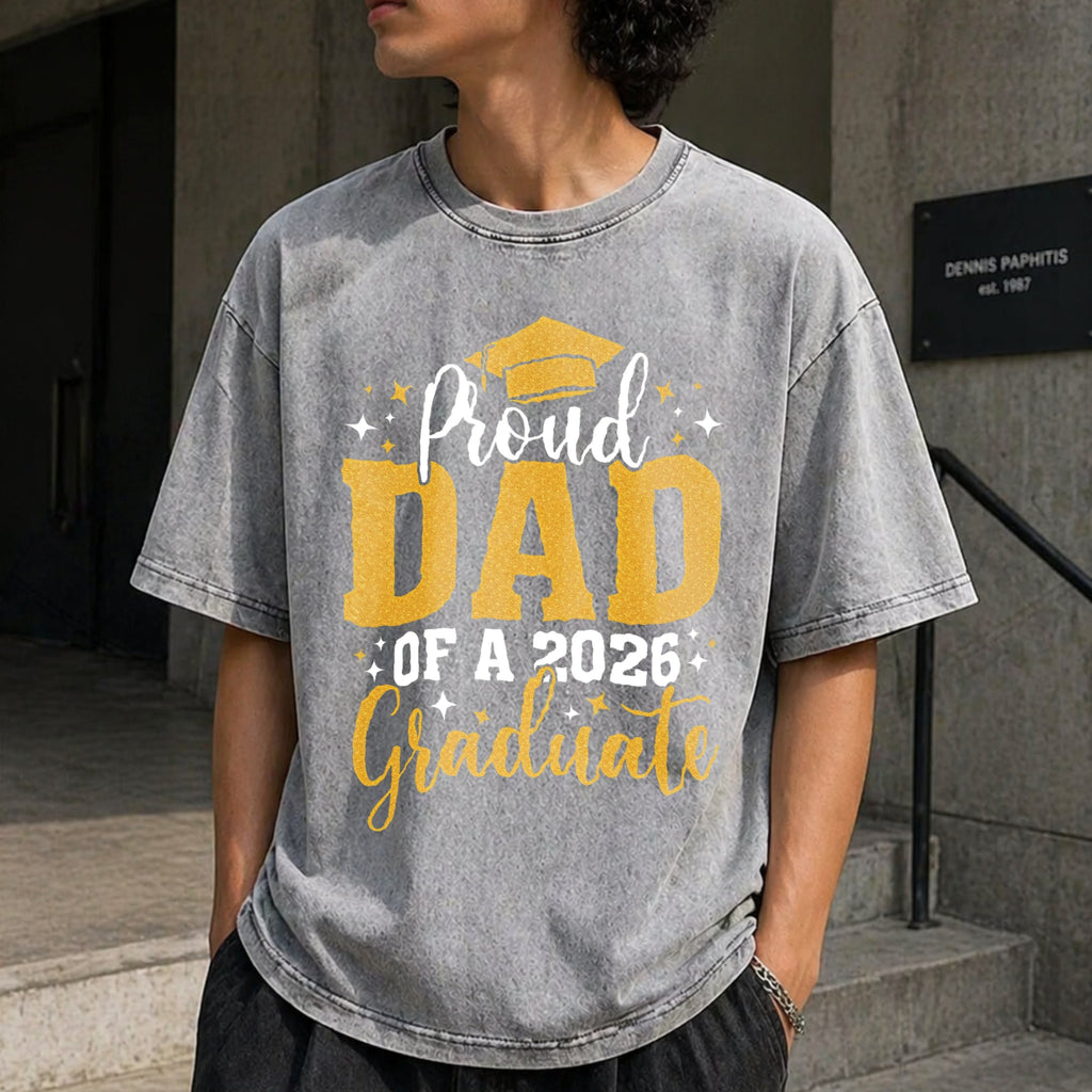 Dad Senior 2026 Proud Of A Class Of Graduate Vintage Washed product image 12