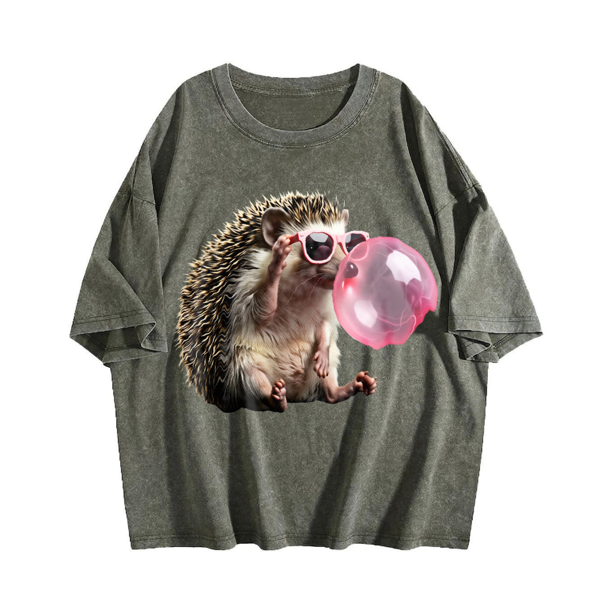 Grunge Vibes For Explorers: Hedgehog In Pink Shades Vintage product image 4