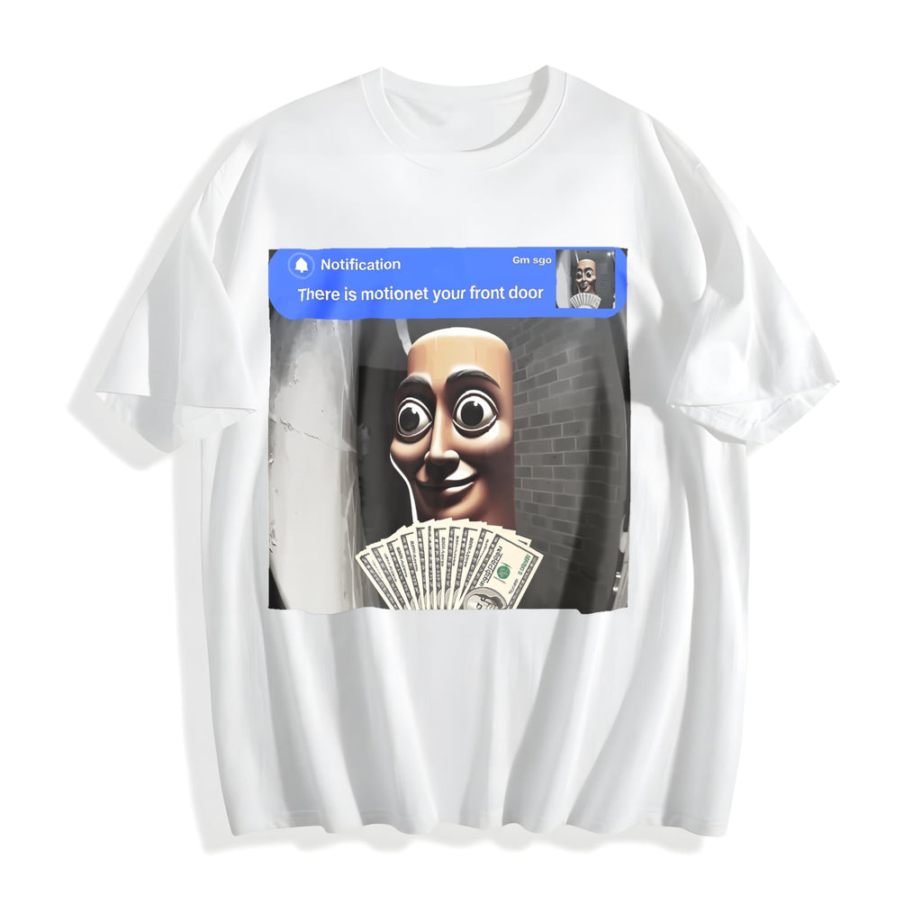 There Is Motion At Your Front Door Tung Sahur Meme Cotton product image 2