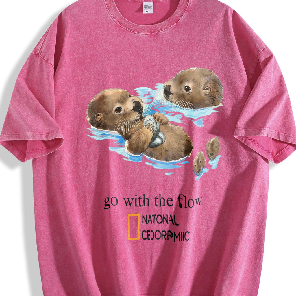 Otter Go With The Flow Vintage Washed T-Shirt product image 7