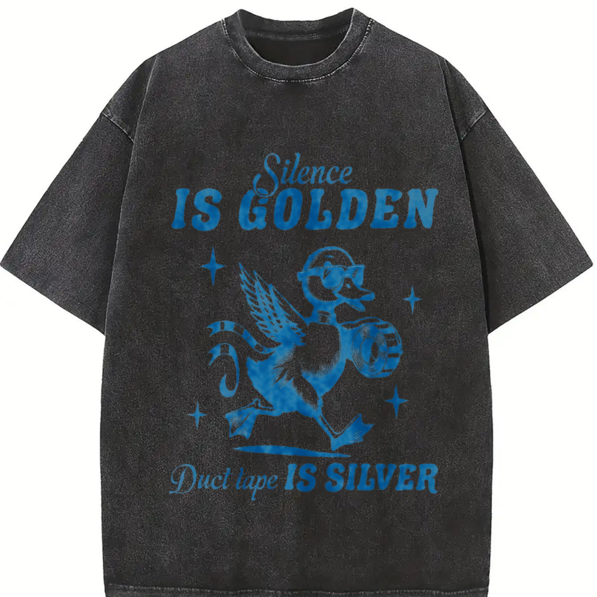 Silence Is Golden Duck Tape Is Silver 90s Vintage Washed product image 2