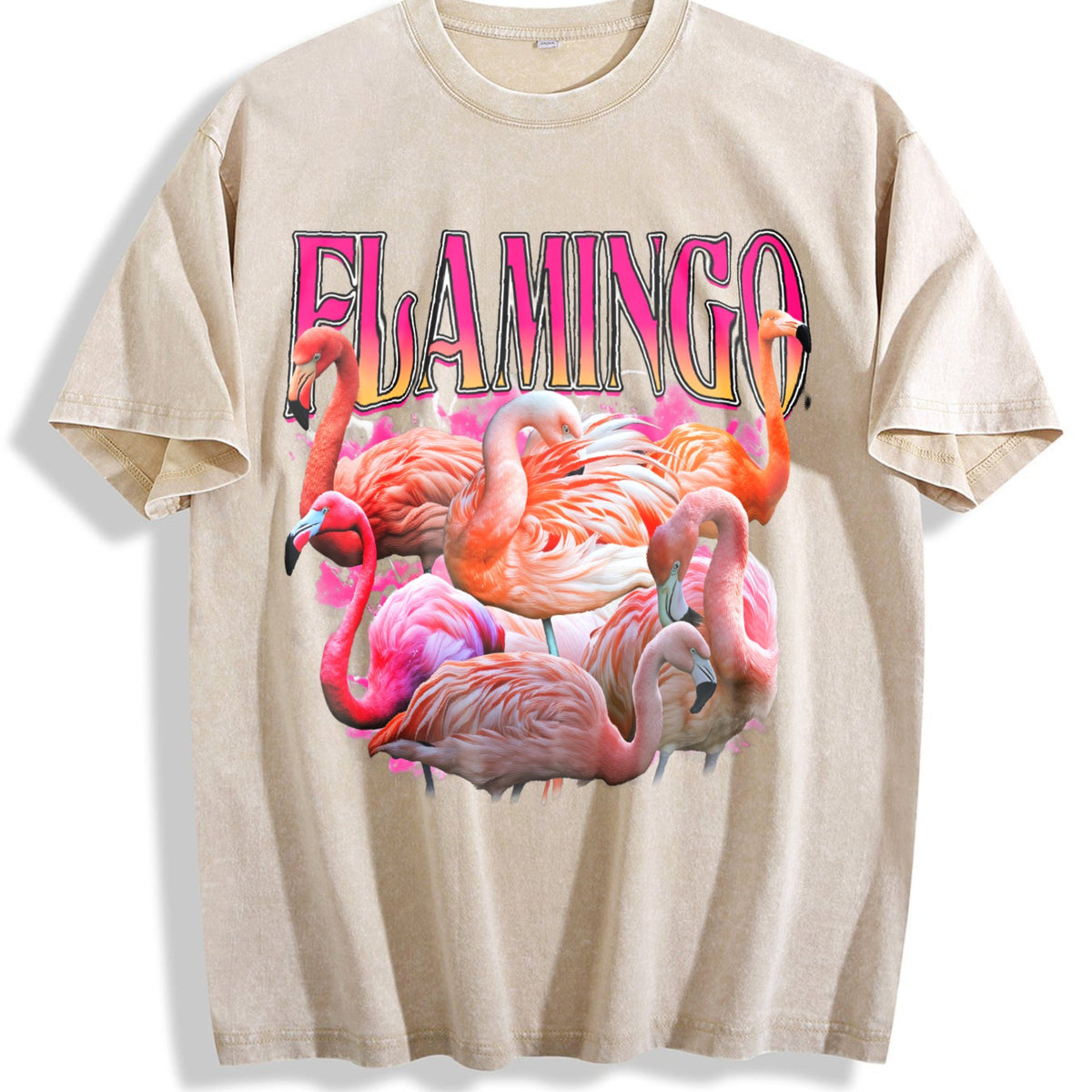 Flamingo Vintage Washed T-Shirt product image 1