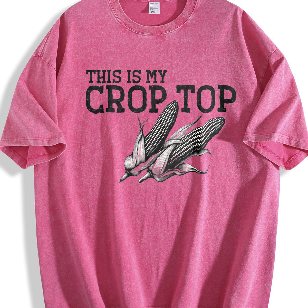 Funny This Is My Crop Vintage Washed T-Shirt product image 7