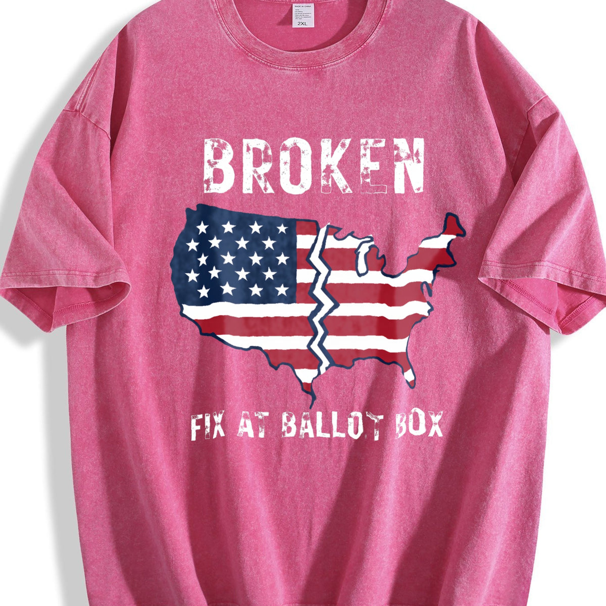 America Is Broken Fix At Ballot Vintage Washed T-Shirt product image 7