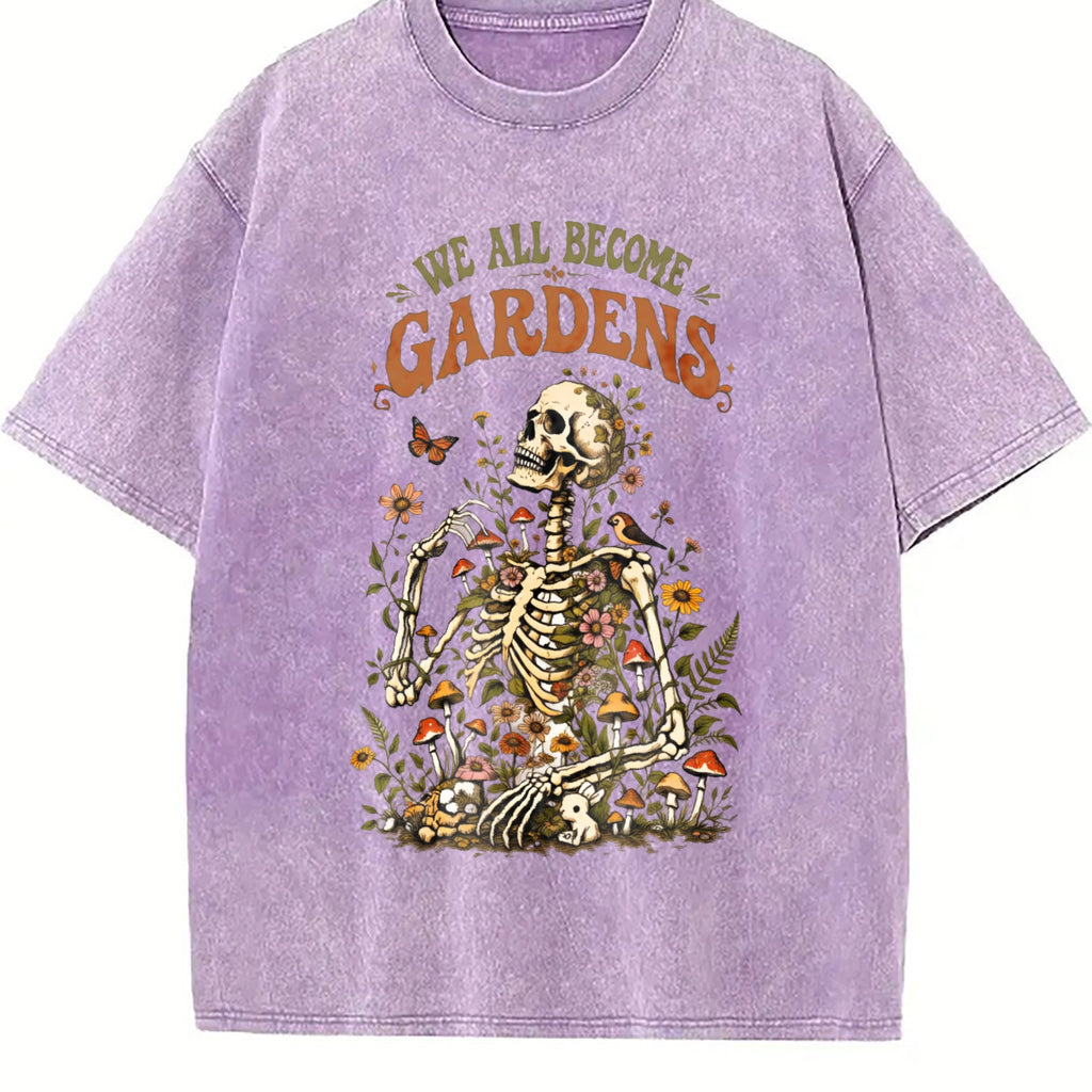 Skeleton Garden Vintage Washed T-Shirt product image 6