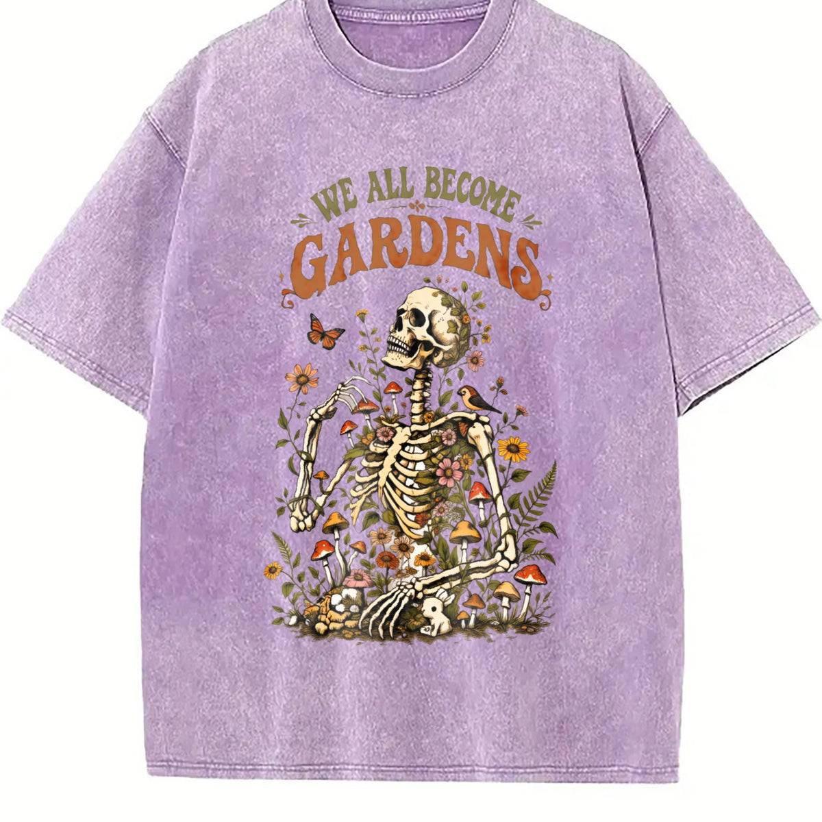 Skeleton Garden Vintage Washed T-Shirt product image 6