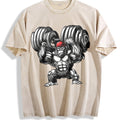 Muscular Gorilla With A Dumbbell Vintage Washed T-Shirt product image 1