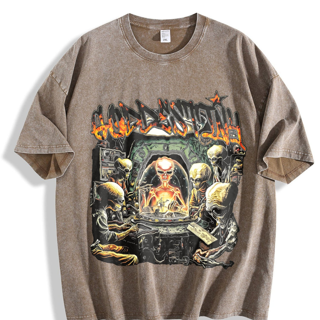 Dual-sided Alien Spaceship No Guts No Human Flame Vintage product image 3
