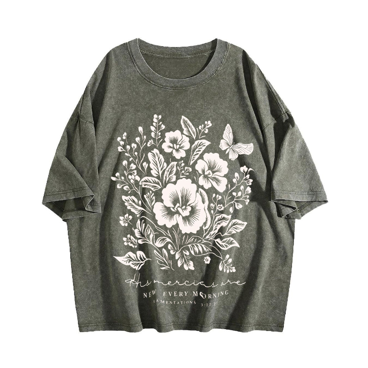 His Mercies Are New Every Morning Vintage Washed T-Shirt product image 4