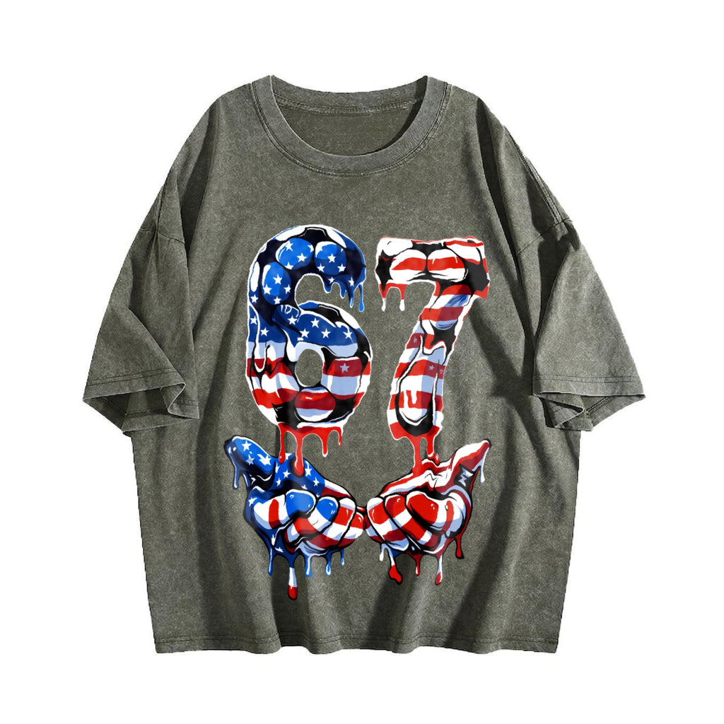Global Soccer Fan Vintage Washed T-Shirt product image 4