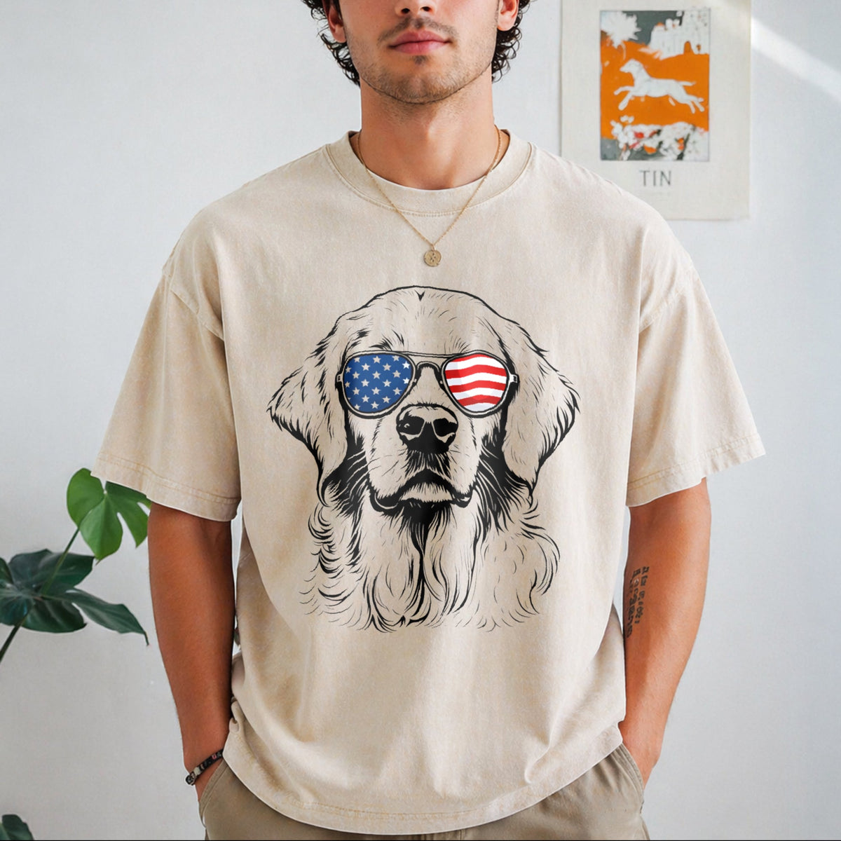 Puppy Love Dog Showcasing 50 Breeds In 4th Of July Vintage product image 8