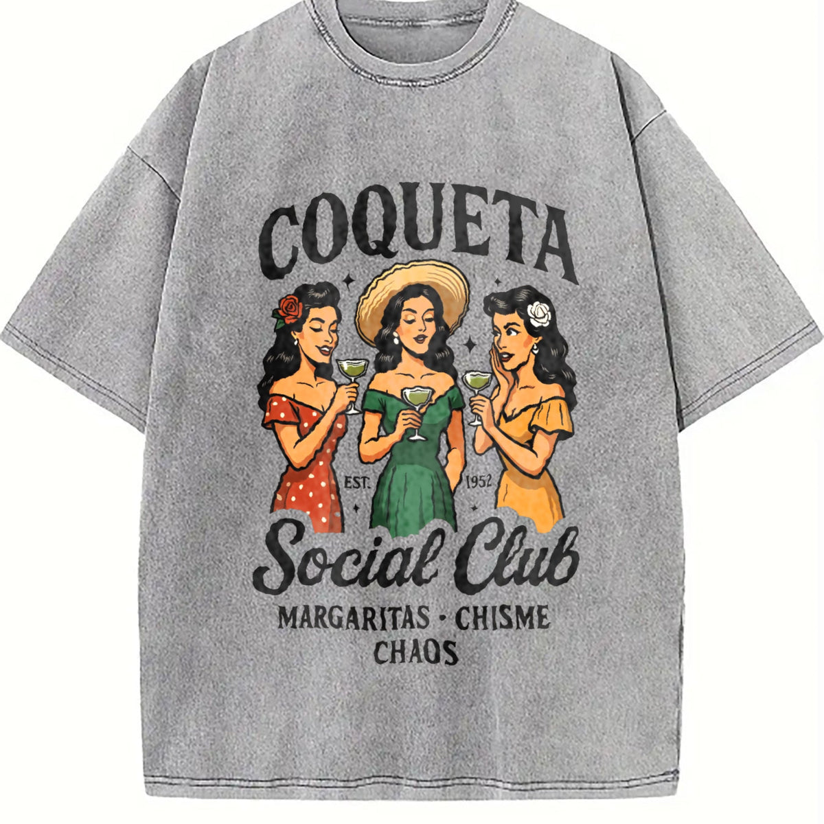 Coqueta Social Club Vintage Washed T-Shirt product image 5