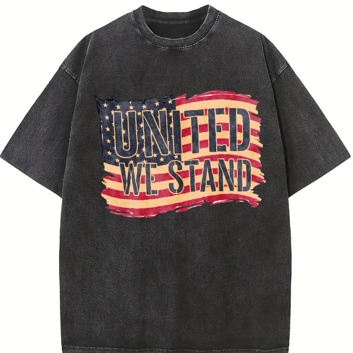 United We Stand American Flag Vintage Washed T-Shirt product image 2