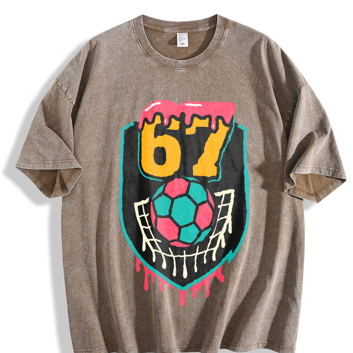 Global Soccer Fan Vintage Washed T-Shirt product image 3